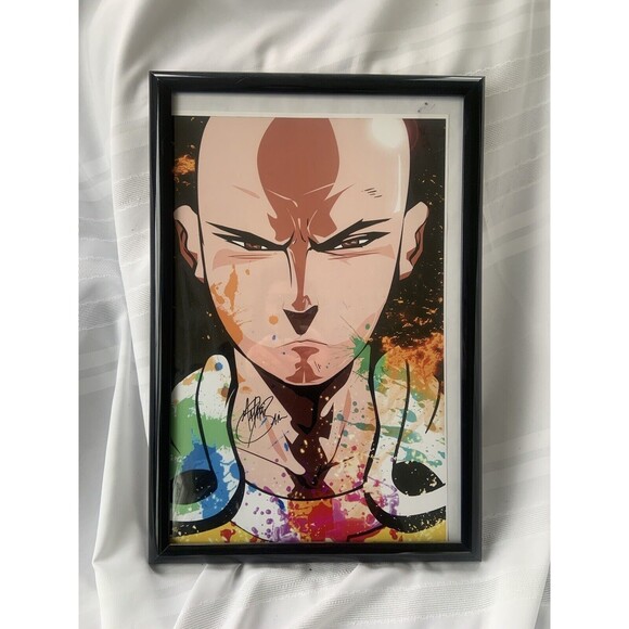 Saitama (One Punch Man) Framed Legacy Portrait Art Print SIGNED - Picture 3 of 8